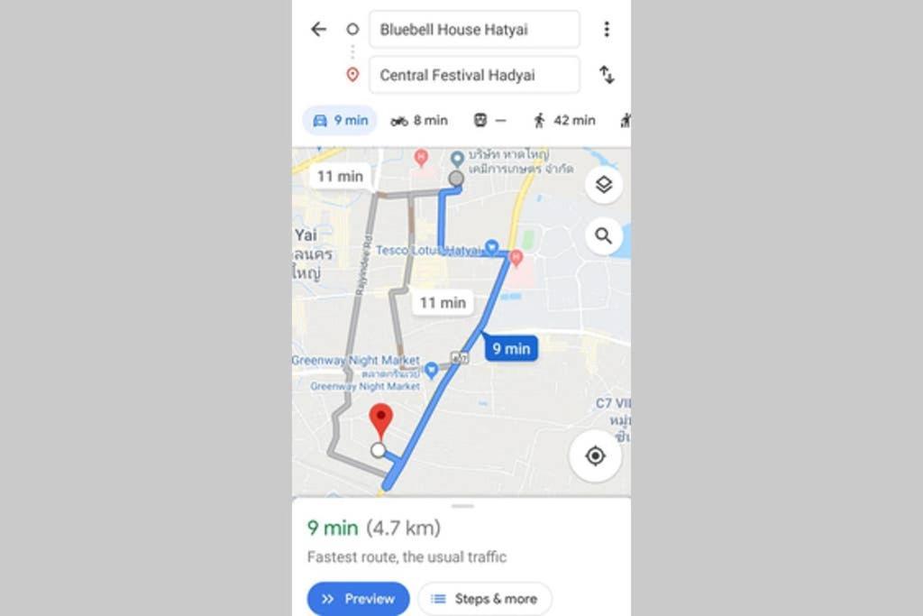 Bluebell House Hatyai - Cosy 3 Bedrooms For 10 Pax - 9 Mins Drive To Lee Grd Ban Kho Hong Dış mekan fotoğraf